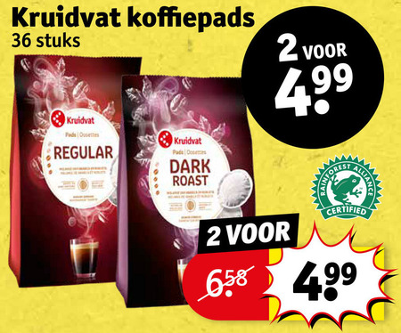 Kruidvat Huismerk   koffiepad folder aanbieding bij  Kruidvat - details