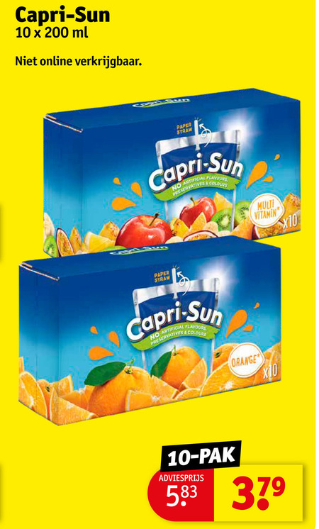 Capri-Sun   fruitdrank folder aanbieding bij  Kruidvat - details