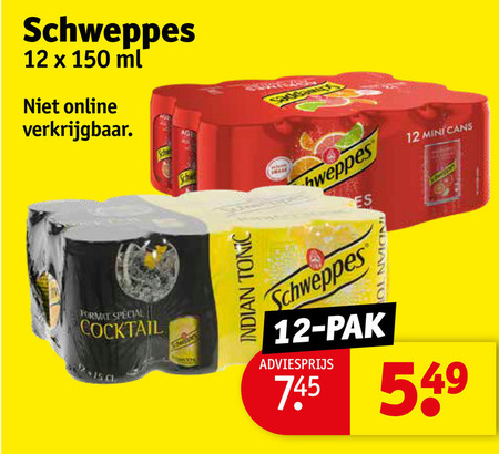 Schweppes   frisdrank folder aanbieding bij  Kruidvat - details