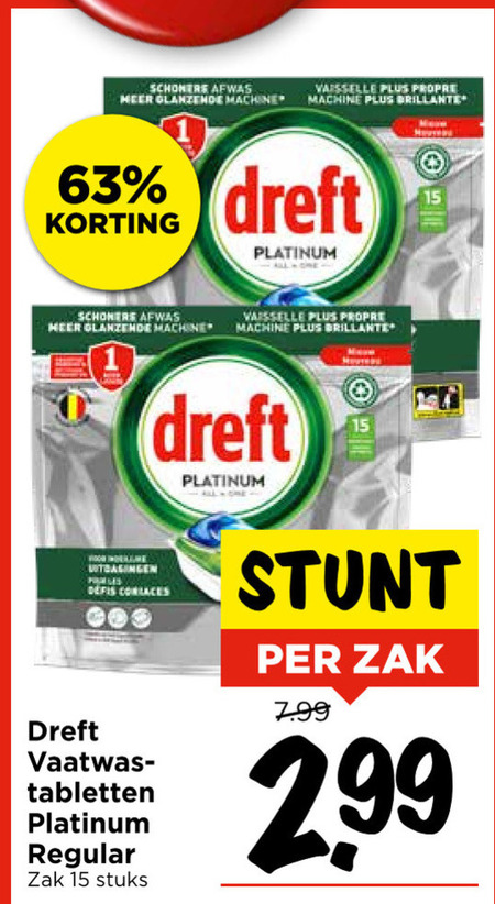 Dreft   vaatwasmiddel folder aanbieding bij  Vomar - details