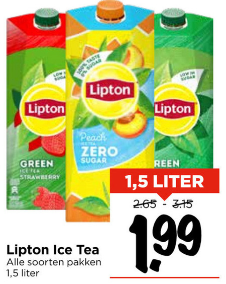 Lipton   ice tea folder aanbieding bij  Vomar - details