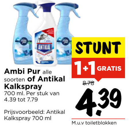 Ambi Pur   luchtverfrisser, kalkaanslagreiniger folder aanbieding bij  Vomar - details