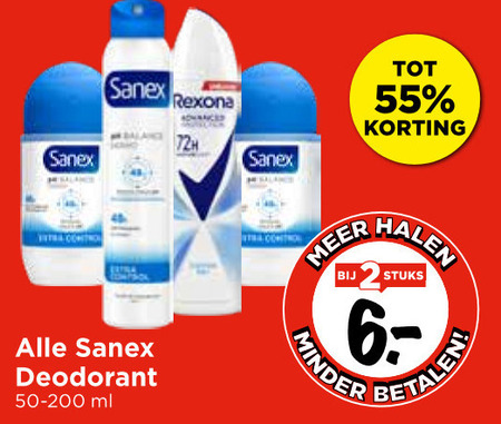 Sanex   deodorant folder aanbieding bij  Vomar - details