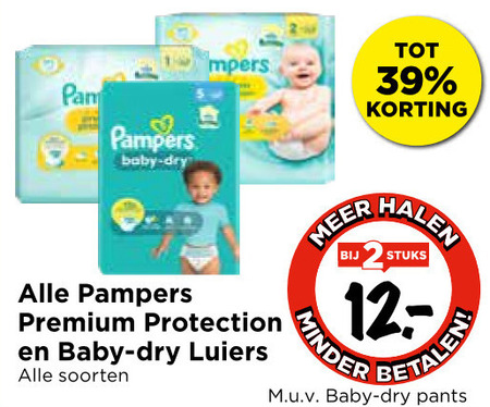 Pampers   luiers folder aanbieding bij  Vomar - details