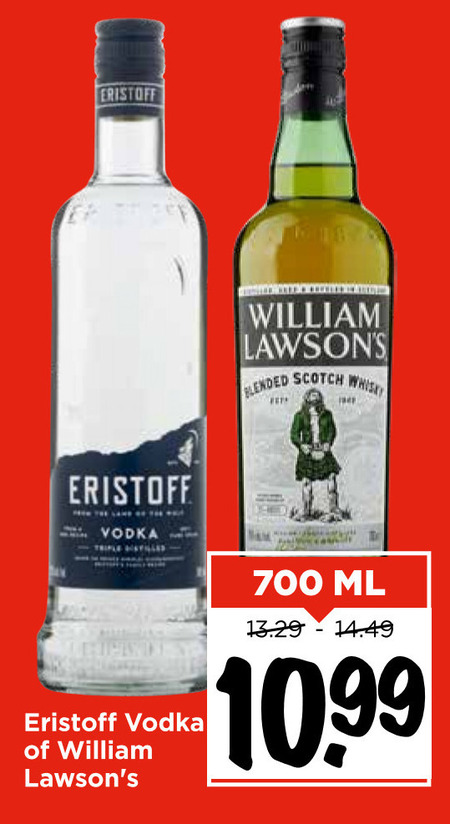 William Lawsons   whisky, wodka folder aanbieding bij  Vomar - details