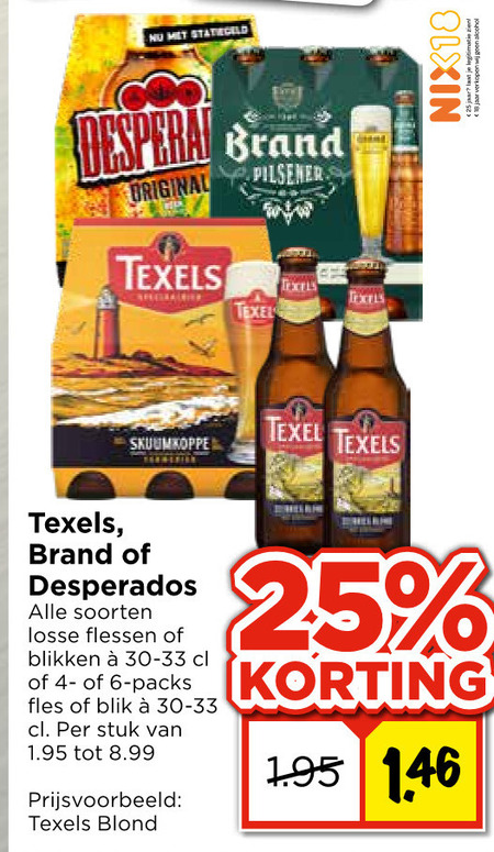 Brand   blikje bier, speciaalbier folder aanbieding bij  Vomar - details