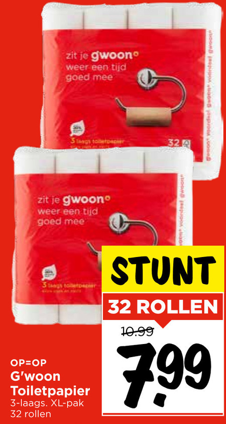 Gwoon   toiletpapier folder aanbieding bij  Vomar - details