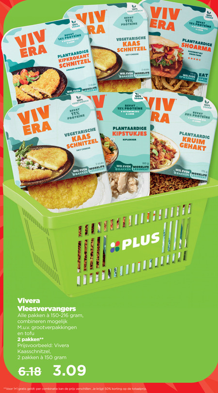 Vivera   vegetarisch folder aanbieding bij  Plus - details