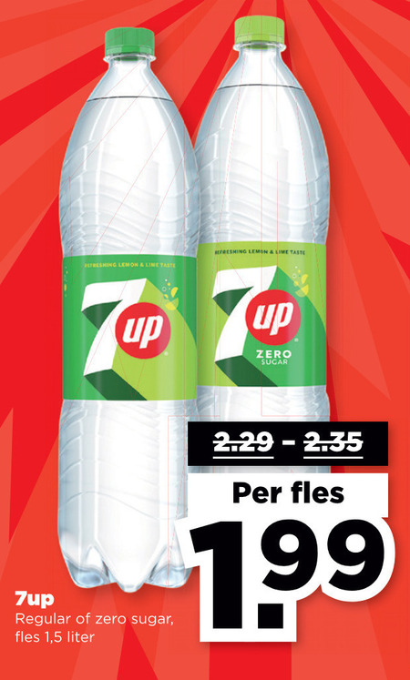 7-Up   frisdrank folder aanbieding bij  Plus - details