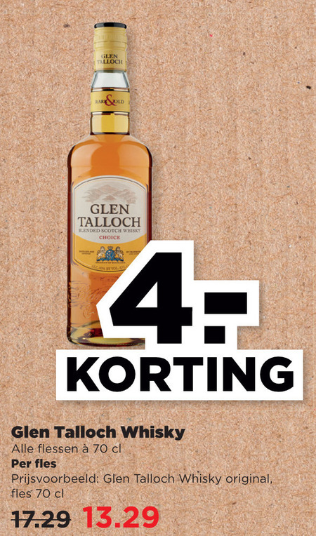 Glen Talloch   whisky folder aanbieding bij  Plus - details