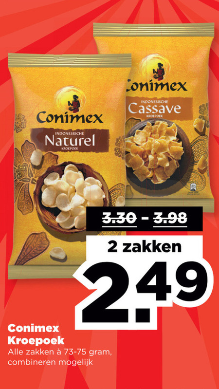 Conimex   kroepoek folder aanbieding bij  Plus - details