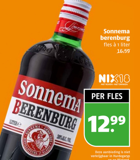 Sonnema   berenburg folder aanbieding bij  Poiesz - details