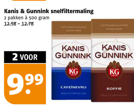 Kanis en Gunnink   koffie folder aanbieding bij  Poiesz - details