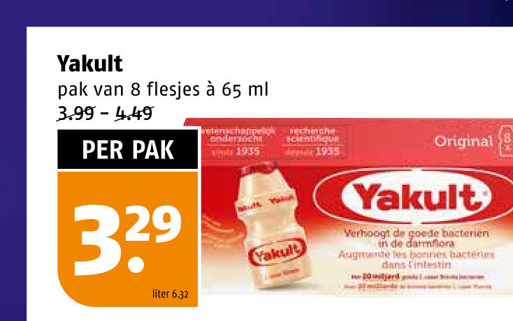 Yakult   drinkyoghurt folder aanbieding bij  Poiesz - details