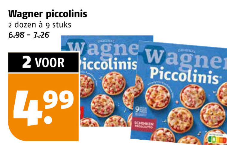 Wagner   diepvriespizza folder aanbieding bij  Poiesz - details