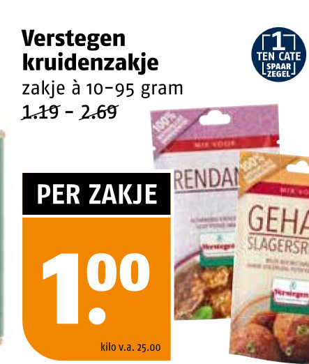 Verstegen   kruiden folder aanbieding bij  Poiesz - details