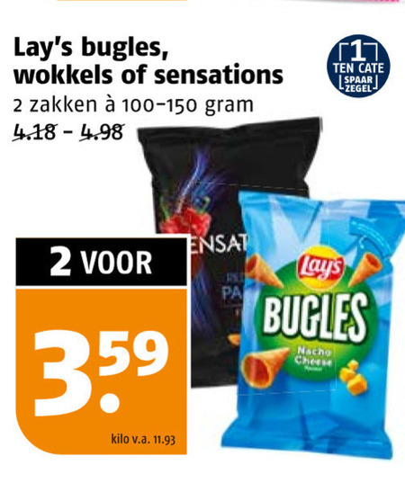 Lays   zoutje, chips folder aanbieding bij  Poiesz - details