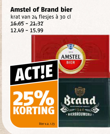 Amstel   krat bier folder aanbieding bij  Poiesz - details