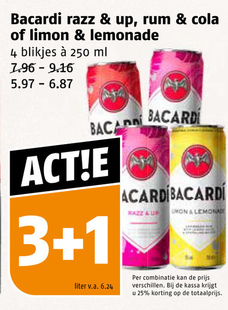 Bacardi   mixdrank folder aanbieding bij  Poiesz - details