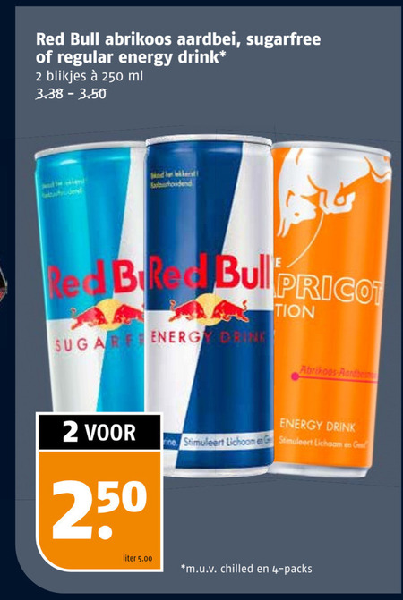 Red Bull   energiedrank folder aanbieding bij  Poiesz - details