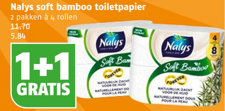 Nalys   toiletpapier folder aanbieding bij  Poiesz - details