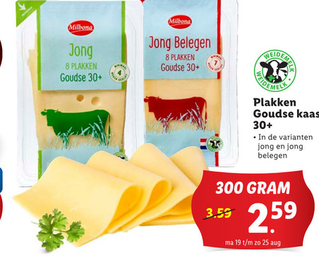 Milbona   kaasplakken folder aanbieding bij  Lidl - details