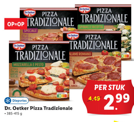 Dr Oetker   diepvriespizza folder aanbieding bij  Lidl - details