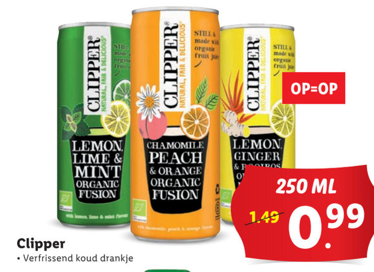 Clipper   thee folder aanbieding bij  Lidl - details