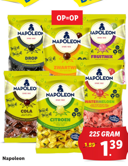 Napoleon   snoep folder aanbieding bij  Lidl - details