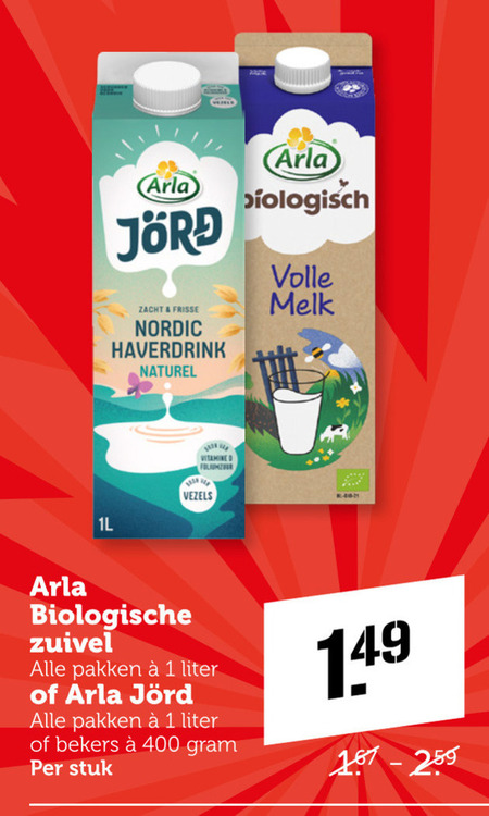 Arla   melk, zuivel folder aanbieding bij  Coop - details