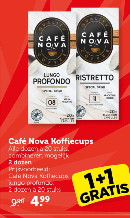 Cafe Nova   koffiecups folder aanbieding bij  Coop - details