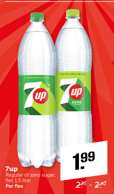 7-Up   frisdrank folder aanbieding bij  Coop - details