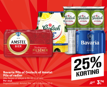 Grolsch   blikje bier folder aanbieding bij  Coop - details