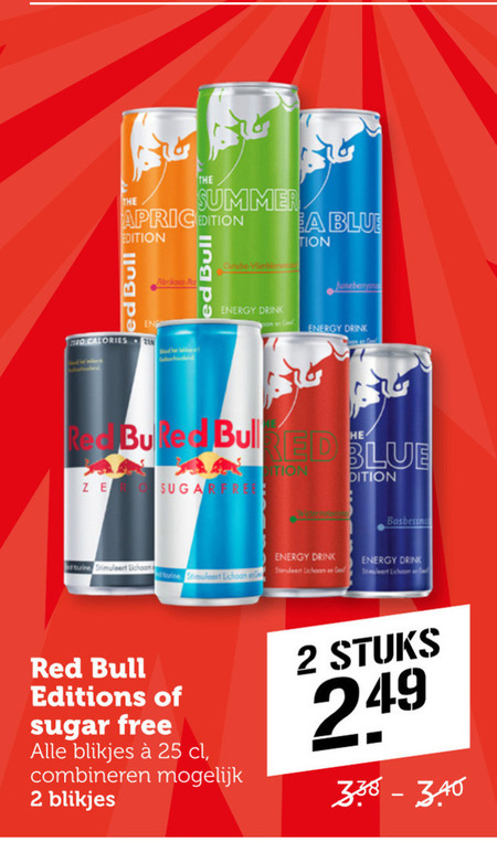 Red Bull   energiedrank folder aanbieding bij  Coop - details