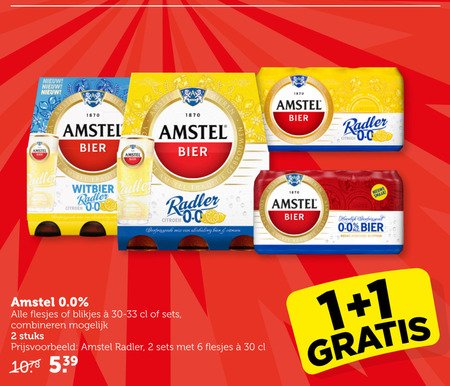 Amstel   radler bier folder aanbieding bij  Coop - details