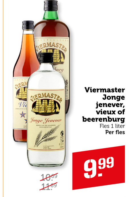 Viermaster   berenburg, jenever folder aanbieding bij  Coop - details