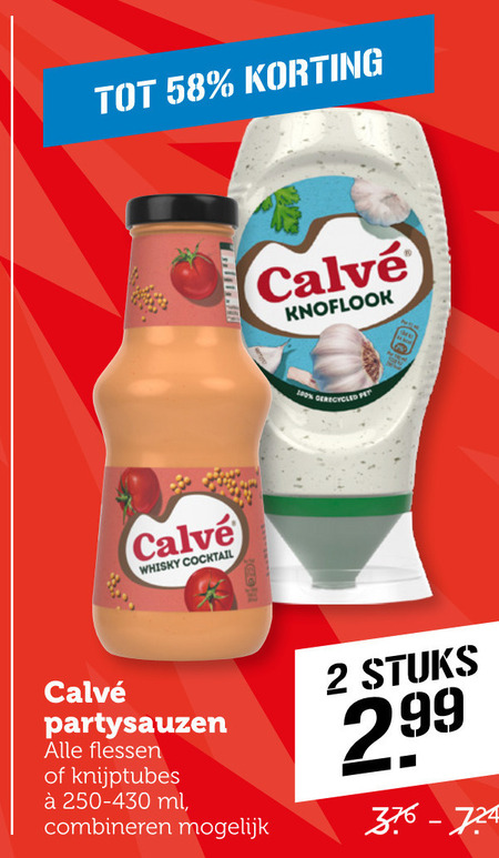 Calve   snacksaus folder aanbieding bij  Coop - details