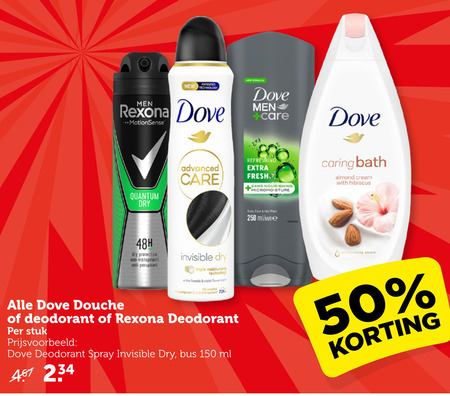 Dove   deodorant, bodylotion folder aanbieding bij  Coop - details