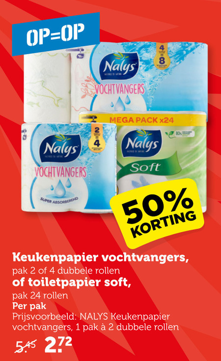 Nalys   keukenpapier folder aanbieding bij  Coop - details