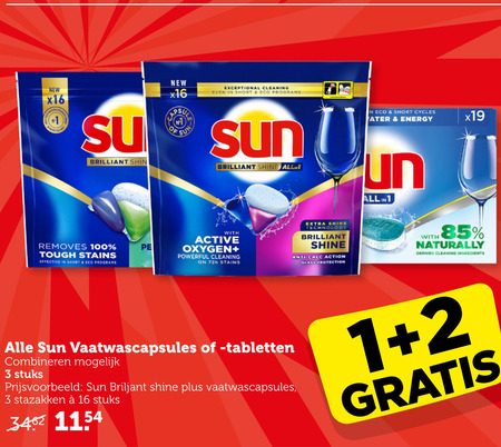 Sun   vaatwasmiddel folder aanbieding bij  Coop - details