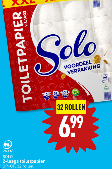 Solo   toiletpapier folder aanbieding bij  Aldi - details