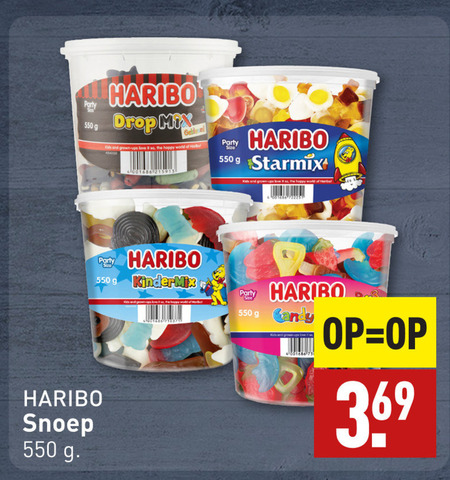 Haribo   snoep folder aanbieding bij  Aldi - details