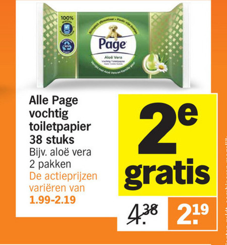 Page   vochtig toiletpapier folder aanbieding bij  Albert Heijn - details