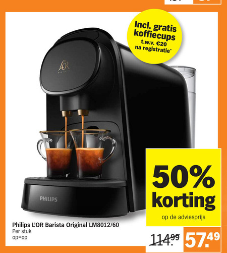 Philips   nespresso apparaat folder aanbieding bij  Albert Heijn - details