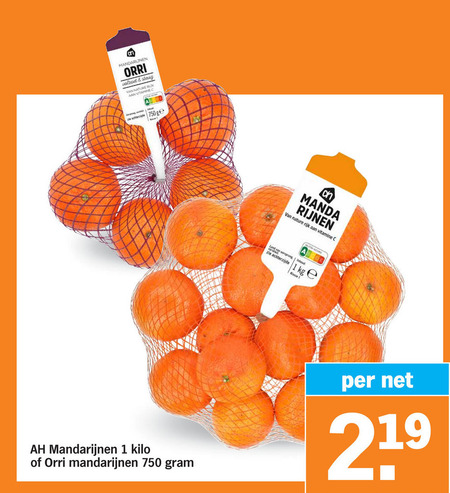 Albert Heijn Huismerk   mandarijnen folder aanbieding bij  Albert Heijn - details