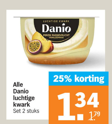 Danone Danio   kwark folder aanbieding bij  Albert Heijn - details