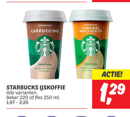 Starbucks   ijskoffie folder aanbieding bij  Dekamarkt - details