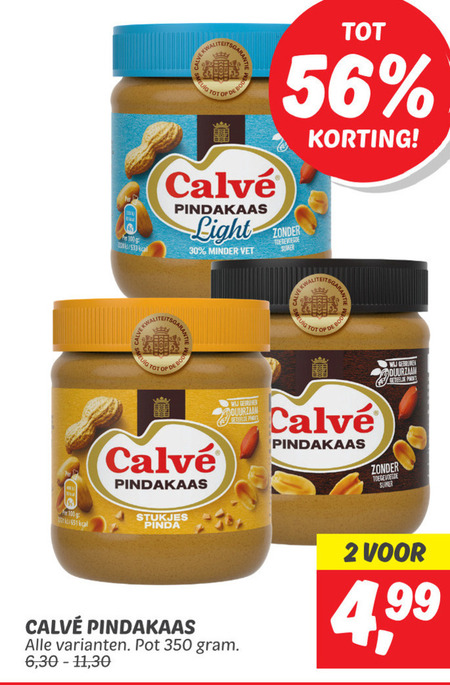 Calve   pindakaas folder aanbieding bij  Dekamarkt - details