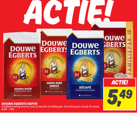 Douwe Egberts   koffie, koffiepad folder aanbieding bij  Dekamarkt - details