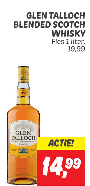 Glen Talloch   whisky folder aanbieding bij  Dekamarkt - details